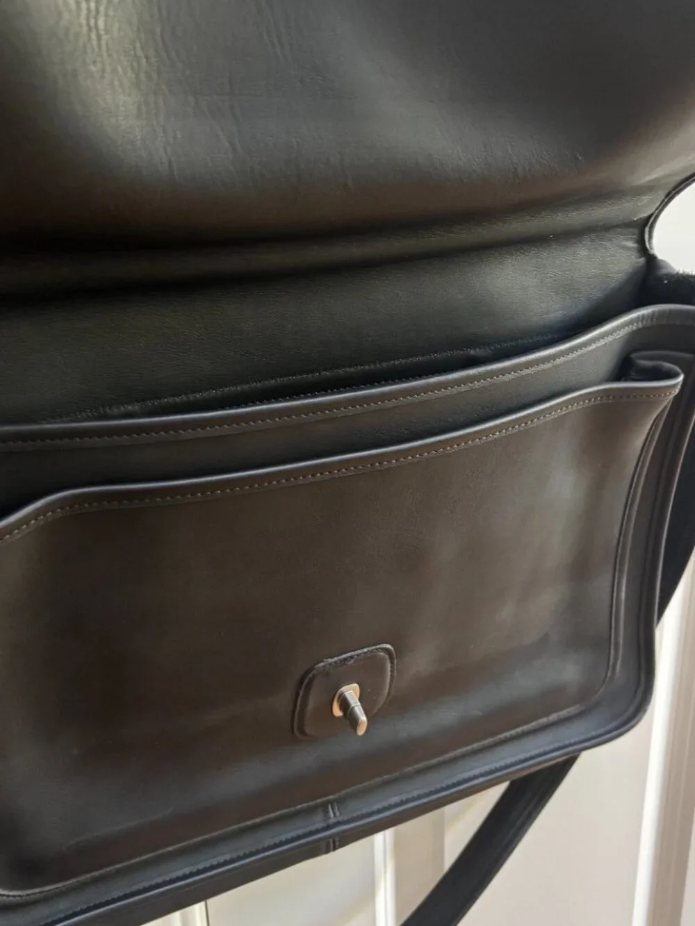 Vintage Black Leather Coach Metropolitan Briefcase N5180 | Coach
